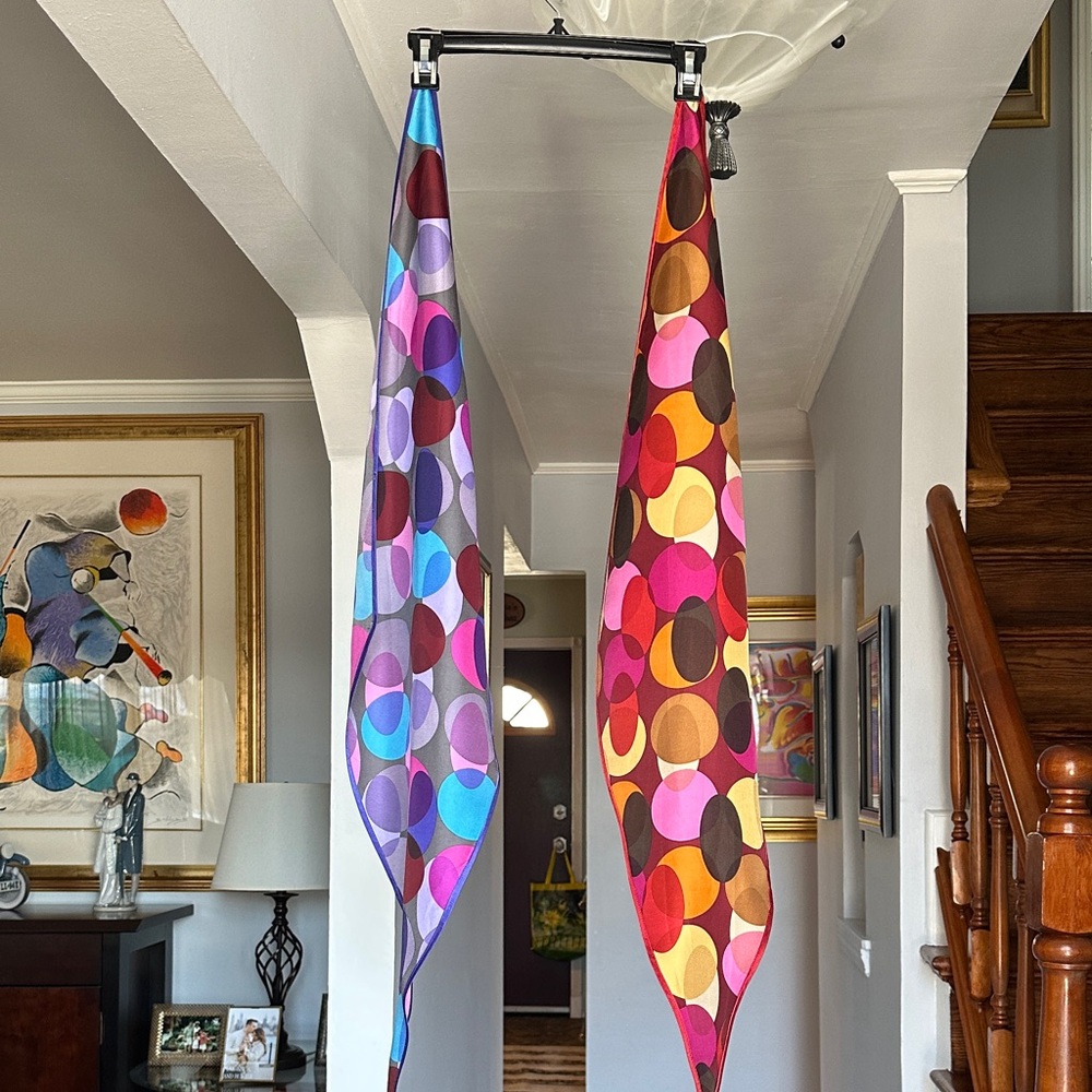 🎉🎤 Colorful Geometric Patterned Neckerchief Scarves